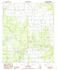preview thumbnail of historical topo map of Allen County, LA in 1986