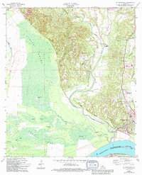preview thumbnail of historical topo map of St. Francisville, LA in 1965