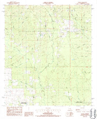 preview thumbnail of historical topo map of Vernon County, LA in 1986
