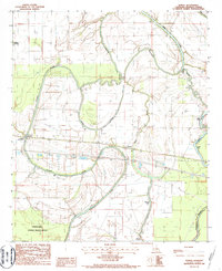 preview thumbnail of historical topo map of Madison County, LA in 1986