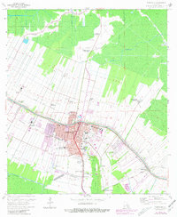 Download a high-resolution, GPS-compatible USGS topo map for Thibodaux, LA (1981 edition)