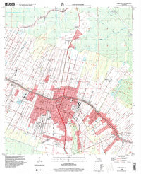 preview thumbnail of historical topo map of Thibodaux, LA in 1998