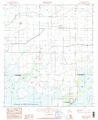 preview thumbnail of historical topo map of Jefferson Davis County, LA in 1985