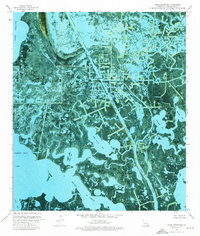 preview thumbnail of historical topo map of Jefferson County, LA in 1973