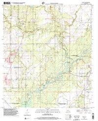 preview thumbnail of historical topo map of Allen County, LA in 1998