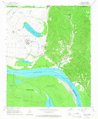 Download a high-resolution, GPS-compatible USGS topo map for Tunica, LA (1966 edition)