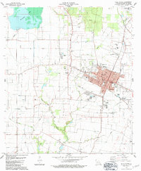 1983 Map of Ville Platte, LA