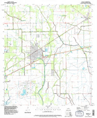 Download a high-resolution, GPS-compatible USGS topo map for Vinton, LA (1996 edition)
