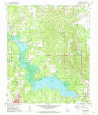 preview thumbnail of historical topo map of Caddo County, LA in 1971