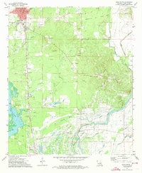 preview thumbnail of historical topo map of Caddo County, LA in 1971