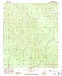 Download a high-resolution, GPS-compatible USGS topo map for Vixen, LA (1989 edition)