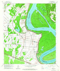 Download a high-resolution, GPS-compatible USGS topo map for Walls, LA (1964 edition)