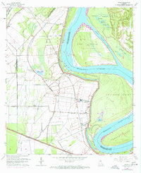 Download a high-resolution, GPS-compatible USGS topo map for Walls, LA (1971 edition)