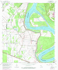 Download a high-resolution, GPS-compatible USGS topo map for Walls, LA (1980 edition)