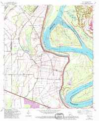 Download a high-resolution, GPS-compatible USGS topo map for Walls, LA (1994 edition)