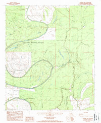 Download a high-resolution, GPS-compatible USGS topo map for Waverly SE, LA (1987 edition)