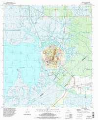 Download a high-resolution, GPS-compatible USGS topo map for Weeks, LA (1998 edition)