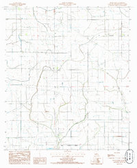 preview thumbnail of historical topo map of Jefferson Davis County, LA in 1985