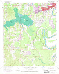 Download a high-resolution, GPS-compatible USGS topo map for West Monroe South, LA (1969 edition)