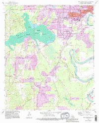 Download a high-resolution, GPS-compatible USGS topo map for West Monroe South, LA (1995 edition)