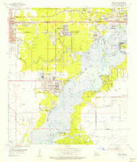 1955 Map of Westlake, 1956 Print