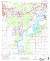 Download a high-resolution, GPS-compatible USGS topo map for Westlake, LA (1989 edition)