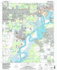 Download a high-resolution, GPS-compatible USGS topo map for Westlake, LA (1996 edition)