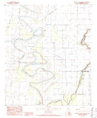 preview thumbnail of historical topo map of Morehouse County, LA in 1986