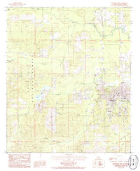 preview thumbnail of historical topo map of Winn County, LA in 1984