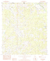 Download a high-resolution, GPS-compatible USGS topo map for Woodland, LA (1985 edition)
