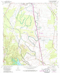 Download a high-resolution, GPS-compatible USGS topo map for Woodworth East, LA (1986 edition)
