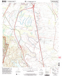 Download a high-resolution, GPS-compatible USGS topo map for Woodworth East, LA (2005 edition)