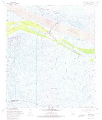 Download a high-resolution, GPS-compatible USGS topo map for Yscloskey, LA (1974 edition)