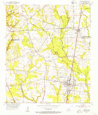 1954 Map of Zachary, LA, 1955 Print