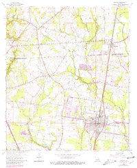 Download a high-resolution, GPS-compatible USGS topo map for Zachary, LA (1981 edition)
