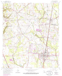 preview thumbnail of historical topo map of Zachary, LA in 1963