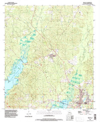 preview thumbnail of historical topo map of Zwolle, LA in 1995