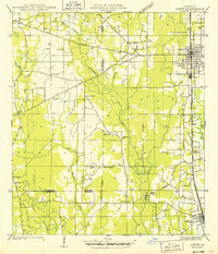 1949 Map of Amite City, LA