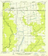 1949 Map of Basile, LA