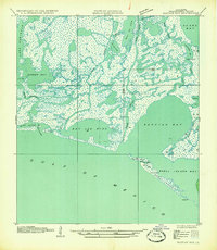 preview thumbnail of historical topo map of Plaquemines County, LA in 1935