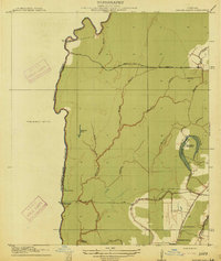 1914 Map of Baxter Bayou