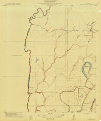 1914 Map of Baxter Bayou