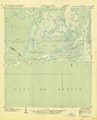 Download a high-resolution, GPS-compatible USGS topo map for Bay Ronquille, LA (1947 edition)