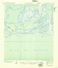Download a high-resolution, GPS-compatible USGS topo map for Bay Ronquille, LA (1935 edition)