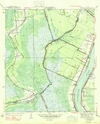 preview thumbnail of historical topo map of Jefferson County, LA in 1947