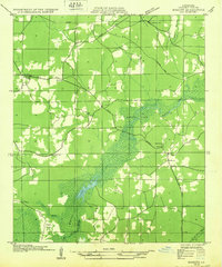 preview thumbnail of historical topo map of Bossier County, LA in 1932