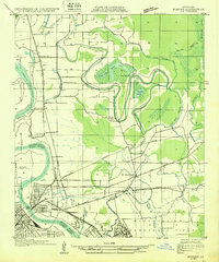 1932 Map of Bossier SW