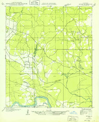 preview thumbnail of historical topo map of Grant County, LA in 1932
