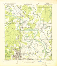 1937 Map of Campti SE
