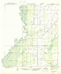 preview thumbnail of historical topo map of Beauregard County, LA in 1947